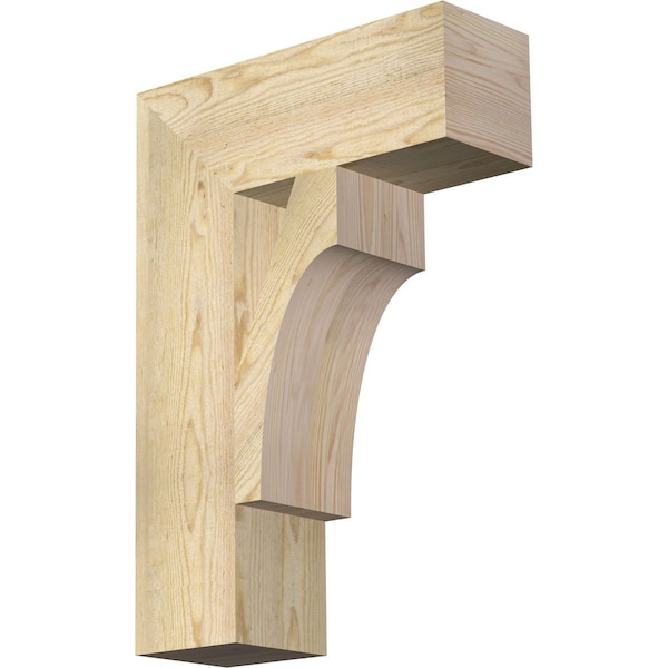 Ekena Millwork Westlake Block Rough Sawn Bracket, Douglas Fir, 6"W x 18"D x 26"H BKT06X18X26WTL05RDF - main